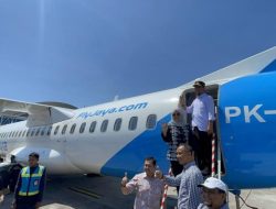 Penerbangan Perdana Makassar–Bone oleh ATR Fly Jaya Berjalan Lancar
