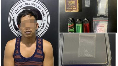 Polres Bone Tangkap Pengedar Sabu Pompanua